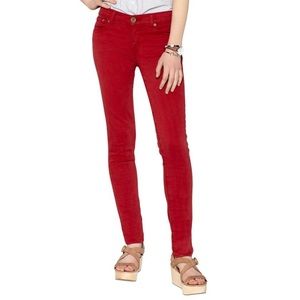 Fossil Super Skinny Red Jeans